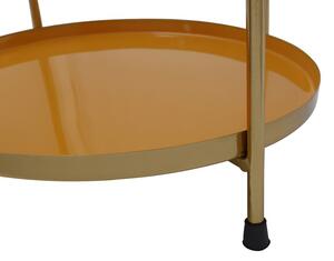 Kayoom Odkládací stolek Art Deco 1025 Tmavě khaki / Žlutá