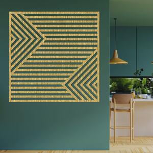 Dřevěný obraz na zeď s geometrickým designem | SENTOP PR0487