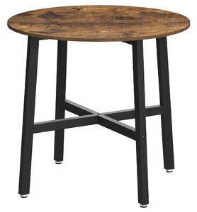JÍDELNÍ STŮL, hnědá, černá, 80/80/76 cm Boxxx - Jídelní stoly, Online Only