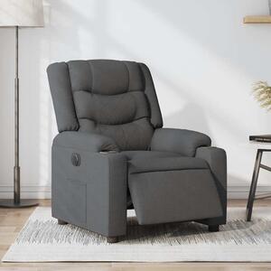 Elektrické polohovací křeslo tmavě šedé textil 3206568