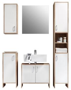 KOUPELNA, bílá, barvy dubu, 129 cm Livetastic - Koupelnové série, Online Only