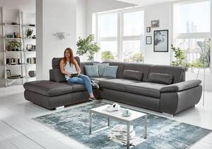 ROHOVÁ SEDAČKA, textil, tmavě šedá Beldomo Speed - Sedací soupravy