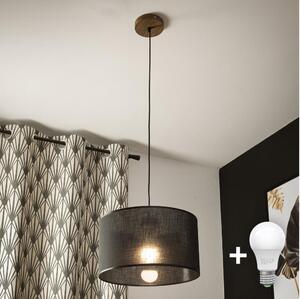 Brilagi - LED Lustr na lanku ANTHONY 1xE27/60W/230V dub ořech/černá