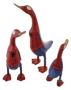 Dřevěná kachna Spiderman 23 cm