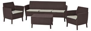 Zahradní set KETER Salemo 3 Seater Sofa - hndá / béová