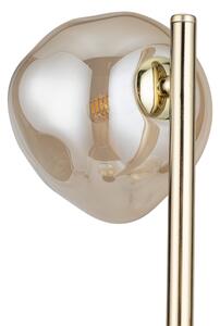 Brilagi - Stojací lampa VULCANO 3xG9/8W/230V zlatá/kouřová béžová