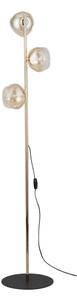 Brilagi - Stojací lampa VULCANO 3xG9/8W/230V zlatá/kouřová béžová