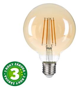 Prémiová designová retro LED žárovka E27 7W 680lm EXTRA TEPLÁ G80 ekv. 51W, 3 roky záruka