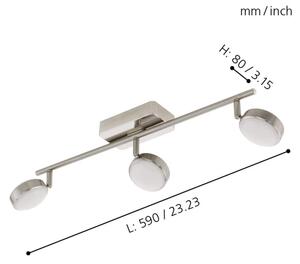 Eglo 97716 - LED RGB Bodové svítidlo CORROPOLI-C 3xLED/5W/230V