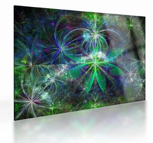 Skleněný obraz - Abstraktní geometrické tvary (70x50 cm)
