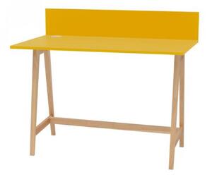 LUKA Ashwood Psací stůl 110x50cm žlutý
