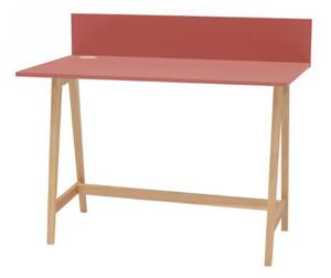LUKA Ashwood Psací stůl 110x50cm růžový
