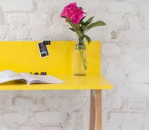 LUKA Ashwood Psací stůl 110x50cm žlutý