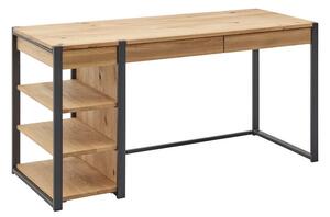 PSACÍ STŮL, černá, dub wotan, 150/60/75 cm Livetastic - Kancelářské stoly, Online Only