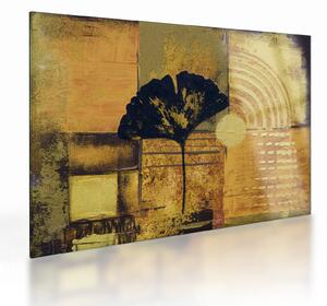 Skleněný obraz - List ginkgo (70x50 cm)