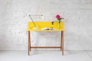 LUKA Psací stůl 110x50cm žlutý