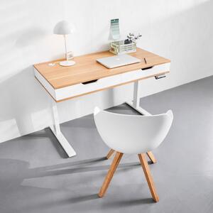 PSACÍ STŮL, přírodní barvy, bílá, 121/60/75 cm Livetastic - Kancelářské stoly, Online Only