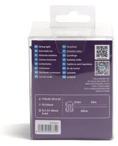 Aigostar - LED Venkovní vánoční řetěz 150xLED/8 funkcí 15,3m IP44 studená bílá