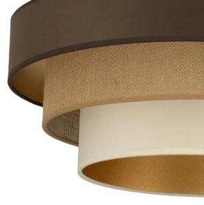 Stropní svítidlo WENTA 1xE27/60W/230V pr. 50 cm hnědá/juta/béžová