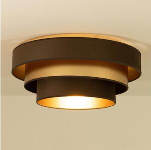 Stropní svítidlo WENTA 1xE27/60W/230V pr. 50 cm hnědá/zlatá