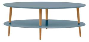 OVO nízký konferenční stolek š 110 x hl 70 cm - modrý
