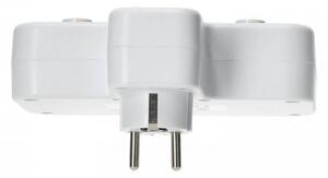 Rozbočovací zásuvka s vyp a LED osvět LINEA 2Z + 3xUSB A/C SCHUKO 4000K bílá