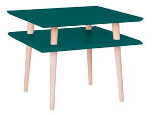 SQUARE Konferenční stolek 55x55x45cm mořská zelená