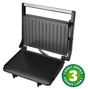Kontaktní gril Väline Babine, grilovací plocha 23x14cm, 850W, černý, 3 roky záruka