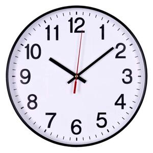 Nástěnné hodiny Office Products - průměr 30 cm, černé