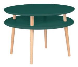 Konferenční stolek UFO prům. 70cm x v 45cm zelený