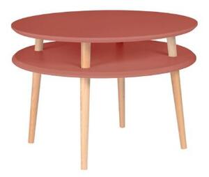 Konferenční stolek UFO prům. 70cm x v 45cm růžový