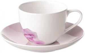Villeroy & Boch Rose Garden Kávový šálek a podšálek růžový