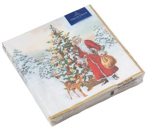 Villeroy & Boch Winter Specials Ubrousky Santa u stromku 25x25cm