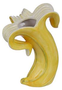 BANANA Váza 24 cm - žlutá