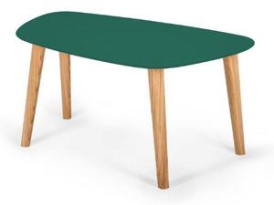 Konferenční stolek Endocarp 80x48x40cm - zelený / jasan
