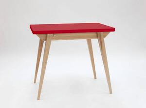ENVELOPE Rozkládací jídelní stůl 90x65cm čistě červený