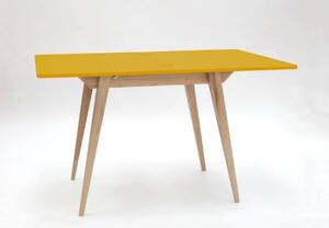 ENVELOPE Rozkládací jídelní stůl 90x65cm žlutý