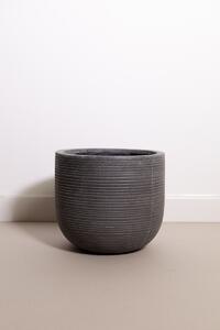 Pottery Pots Tmavě Šedý Betonový Květináč 490 S 28x25cm