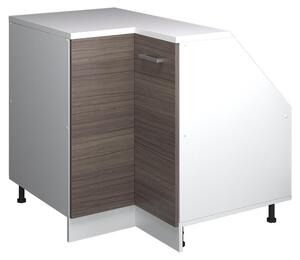 Rohová kuchyňská skříňka pod šikmou střechu Vicco R-Line Ušlechtilá šedá 75.6 cm s 1 dveřmi, korpus skříně hloubka 60 cm, Model 60401