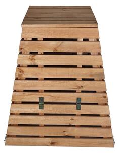 Dřevěný kompostér 560 L pyramida - česká výroba