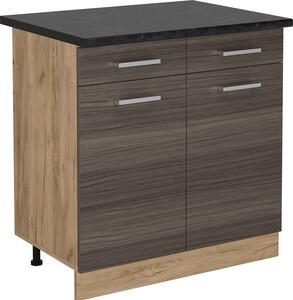 Spodní skříňka kuchyňské linky Vicco R-Line Ušlechtilá šedá 80 cm , PD Antracit, Model 53852