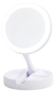 Verk 15568 Skládací kosmetické zvětšovací zrcátko s LED podsvícením