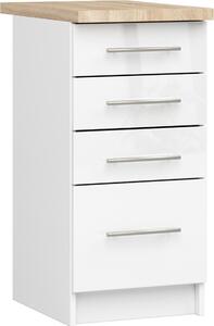 AKORD Furniture Factory KS0POLIBIABIAPOL016, Bílá, 16 mm, 4 zásuvka/zásuvek, 460 mm, 400 mm, 850 mm