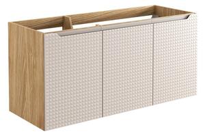 Comad Závěsná umyvadlová skříňka Luxor Beige 82-120-3D béžová/dub olejovaný