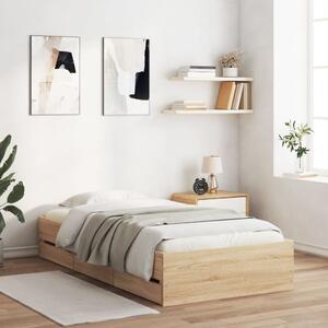 Rám postele se zásuvkami dub sonoma 75x190 cm kompozitní dřevo 3207331