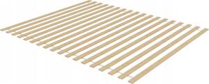 Lamelový rošt do postele 200x140 cm 18 plochých lamel nosnost 350 kg