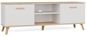 TP Living TV stolek Olympo 150 cm bílý/dub Artisan
