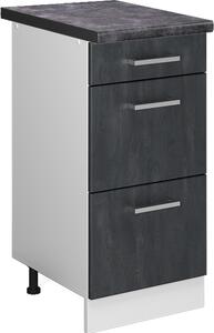 Spodní skříňka kuchyňské linky Vicco R-Line Černý beton 40 cm PD Antracit, Model 47577