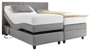 POSTEL BOXSPRING, 180/200 cm, textil, šedá RUF Betten - Postele boxspring