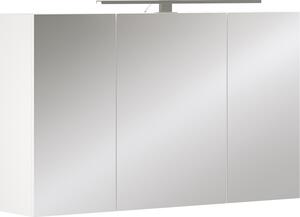 Koupelnová skříňka se zrcadlem Vicco Lavio Bílá 100 x 60 cm se 3 dveřmi a LED osvětlením, Model 55339